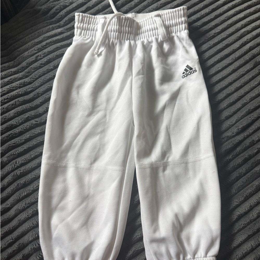 Adidas Kids White Sweatpants
